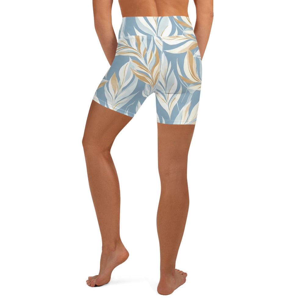 Tranquil Foliage Yoga Shorts