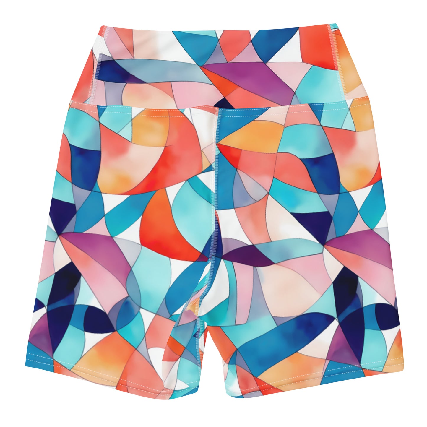 Prismatic Symphony Yoga Shorts