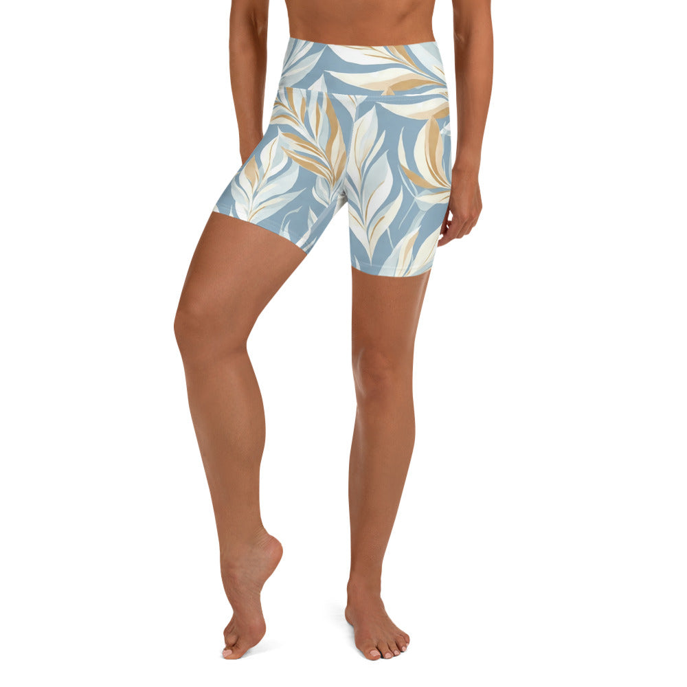 Tranquil Foliage Yoga Shorts