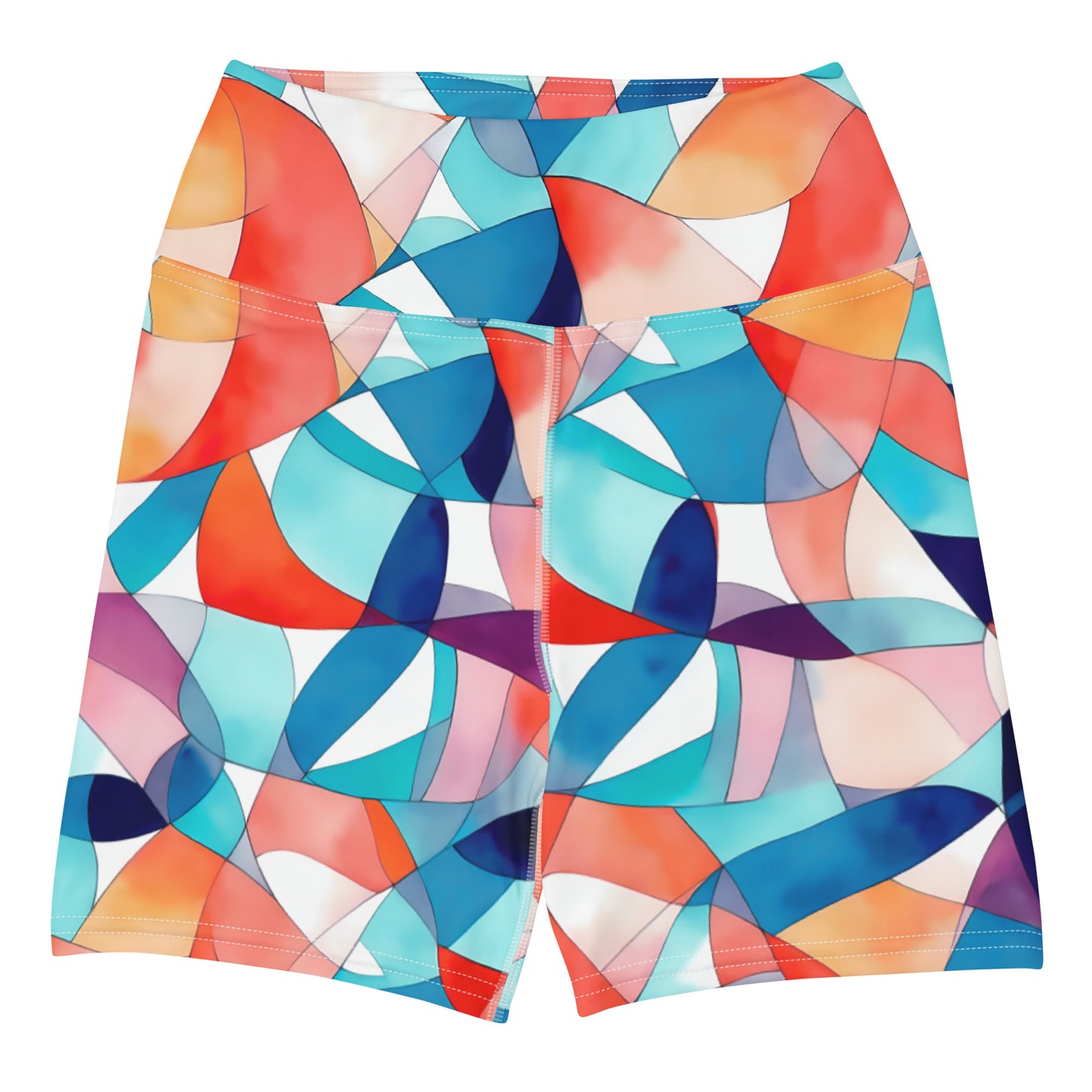 Prismatic Symphony Yoga Shorts