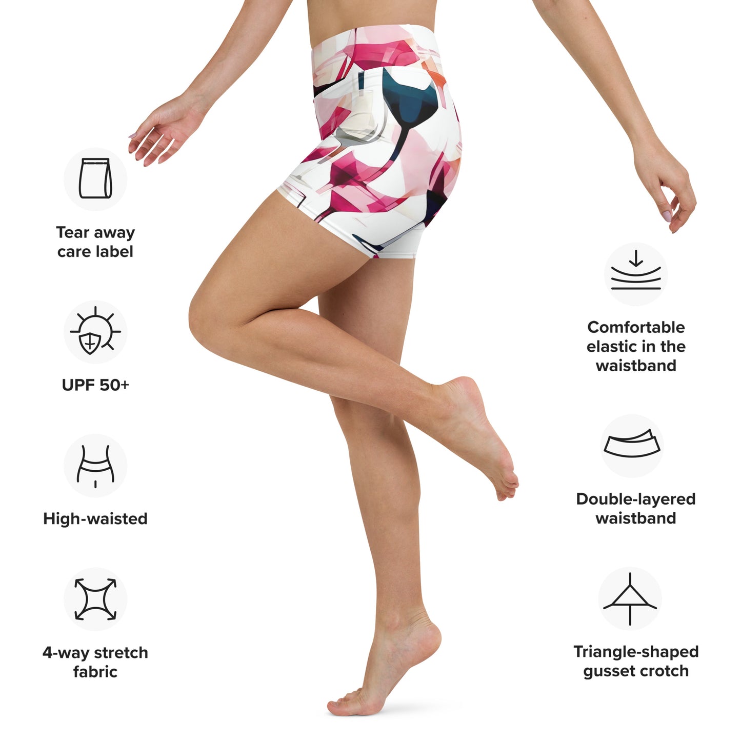 Wine o'Clock Yoga Shorts
