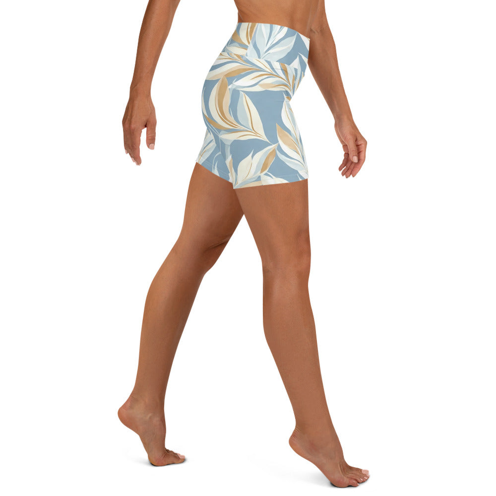 Tranquil Foliage Yoga Shorts