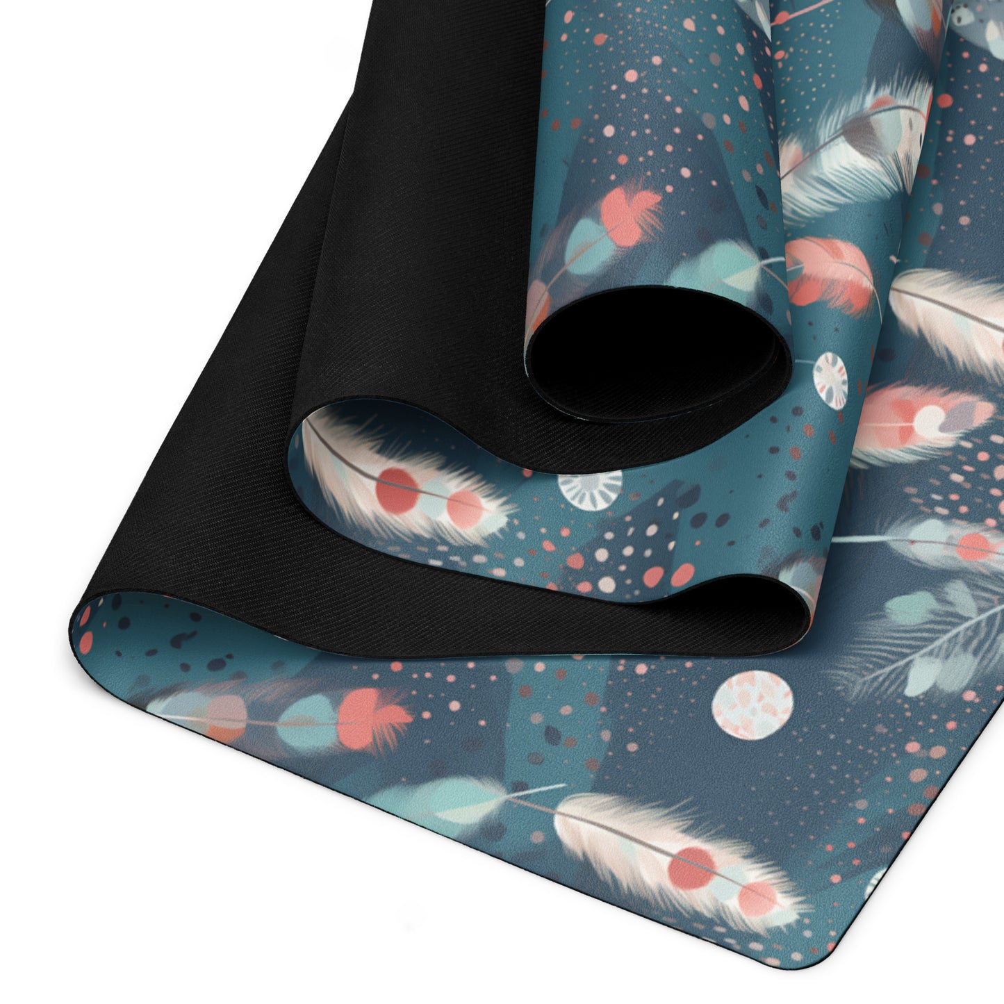 Boho Feathers Yoga Mat