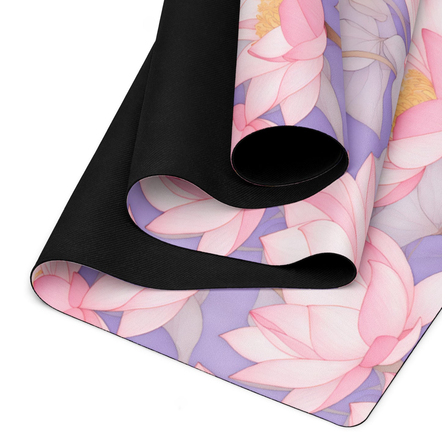 Pink Lotus Yoga Mat