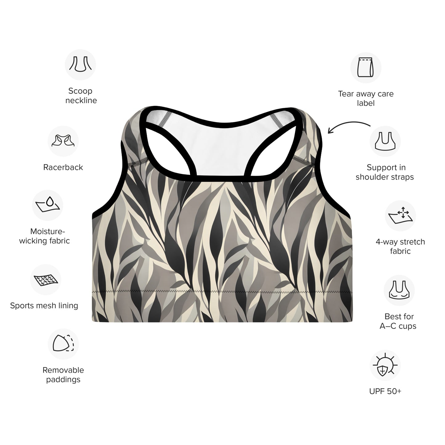 Profile of Nature Padded Sports Bra