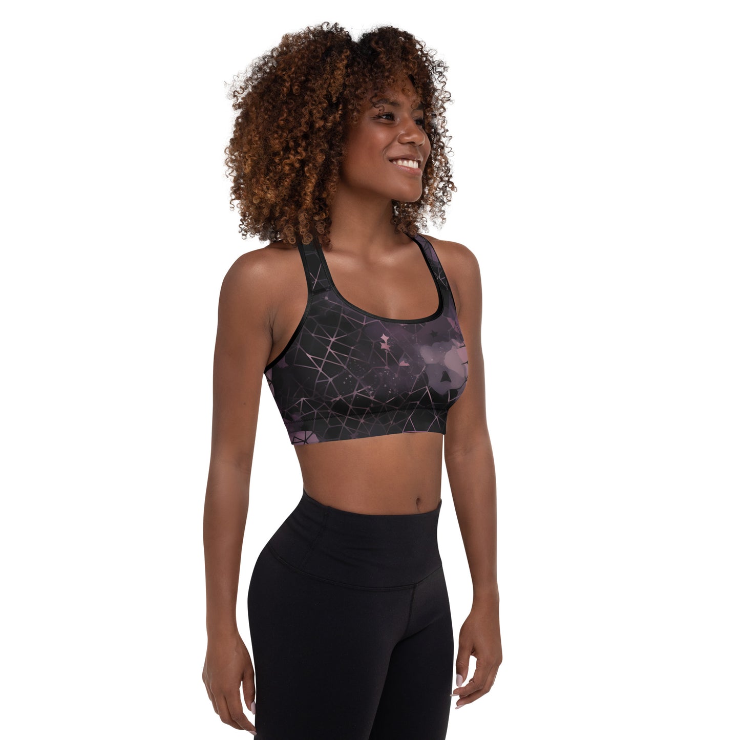 Prismatic Pink Padded Sports Bra