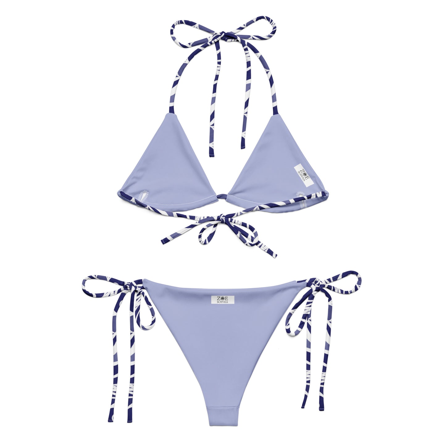 Azure Whirl Premium Recycled String Bikini