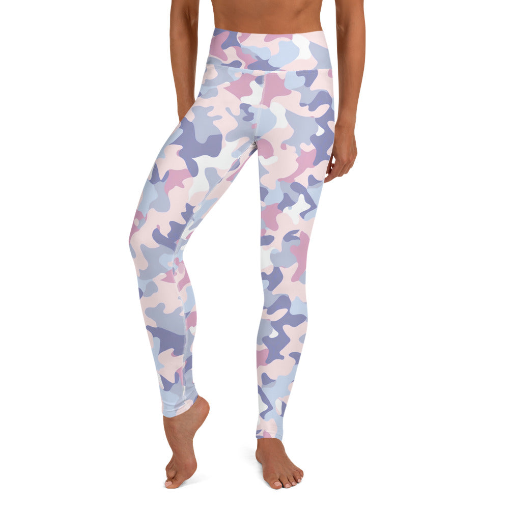 Summer Pastels Camo Yoga Leggings