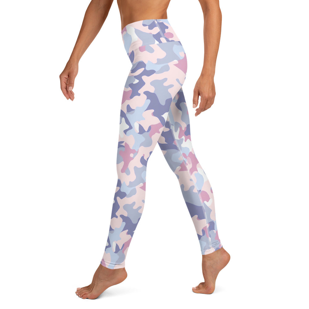 Summer Pastels Camo Yoga Leggings