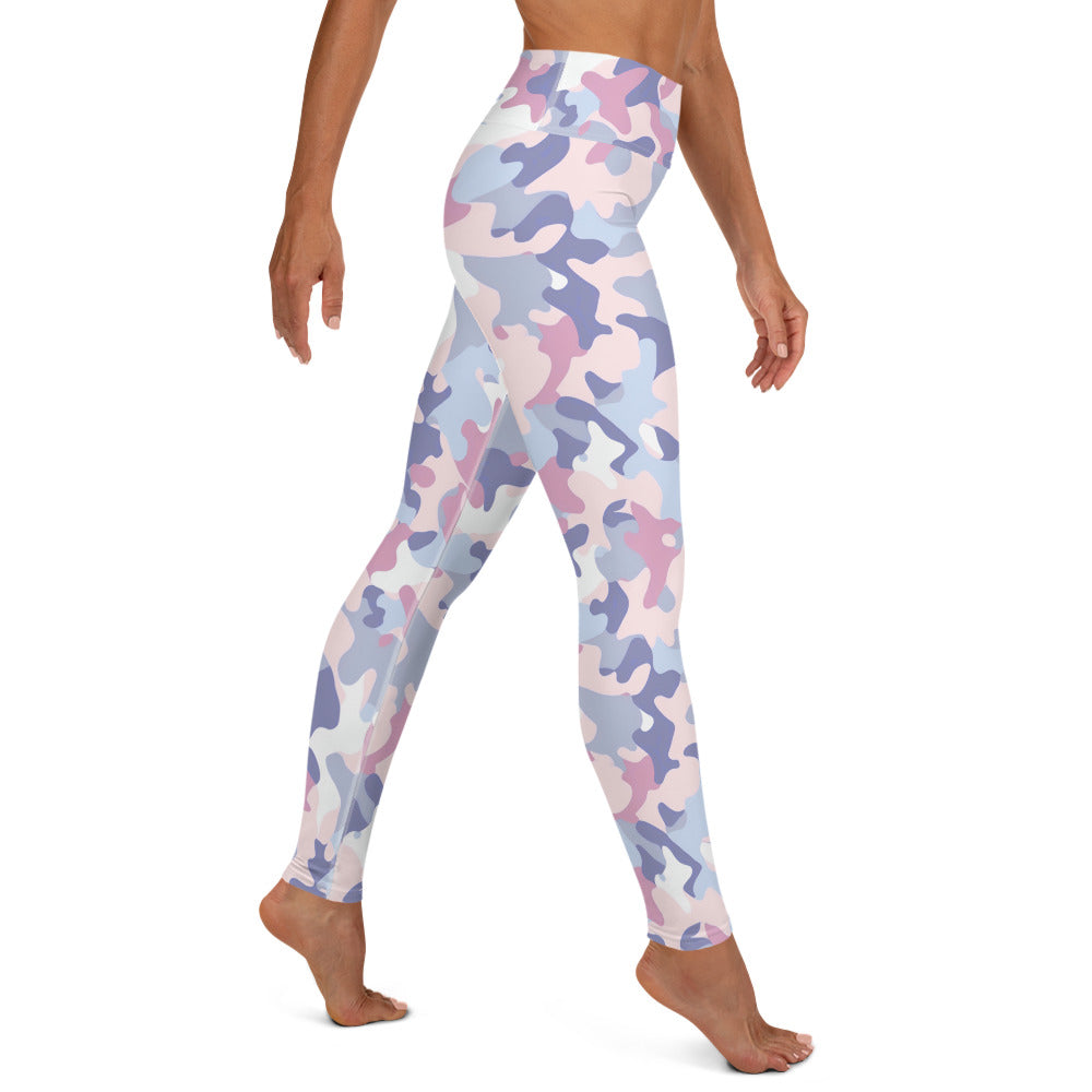 Summer Pastels Camo Yoga Leggings